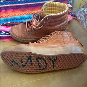 Vans Brown High-Top Sneakers